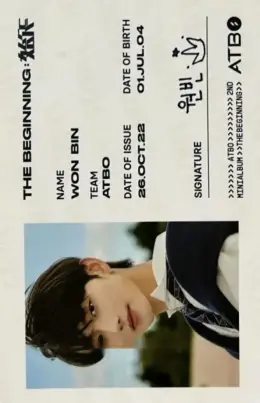 Won Bin · The Beginning : 始作